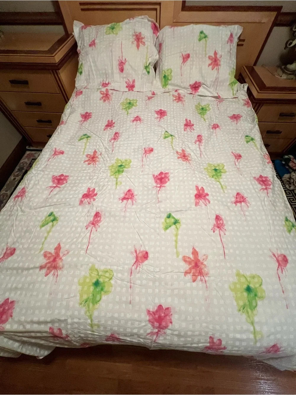 Designers Guild Queen Floral Blossom Duvet cover, 2 pillowcases